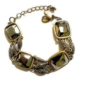 Coast gold tone rhinestone bracelet